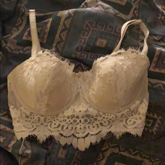 Lace bra with zip back - Picture 1 of 2